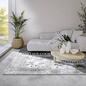 Kurzflorteppich Franz Polyester - Creme - 190 x 280 cm