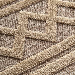 Kurzflorteppich Catherine Recyceltes Polyester - Beige - 200 x 290 cm