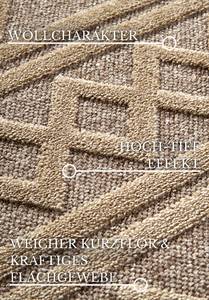 Kurzflorteppich Catherine Recyceltes Polyester - Beige - 200 x 290 cm