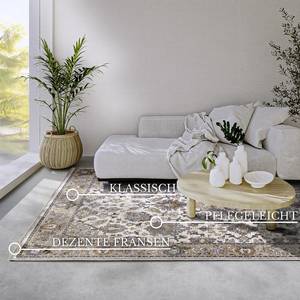 Kurzflorteppich Egon Polyester - Creme - 160 x 225 cm