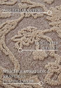 Kurzflorteppich Ambroise Recyceltes Polyester - Beige - 200 x 290 cm