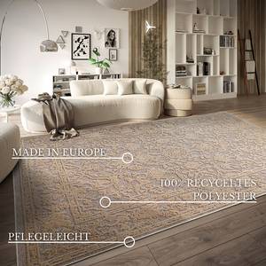 Kurzflorteppich Ambroise Recyceltes Polyester - Beige - 200 x 290 cm