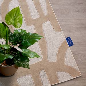 Kurzflorteppich Therese Recyceltes Polyester - Creme - 200 x 290 cm