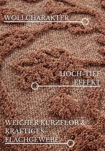 Kurzflorteppich Ambroise Recyceltes Polyester - Kupfer - 160 x 230 cm