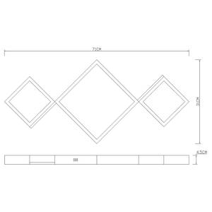 LED-Deckenleuchte Burkhard Eisen / Acrylglas - 1-flammig