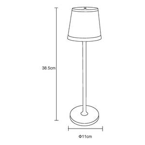 LED-Tischleuchte Ridley Eisen / Acrylglas - 1-flammig - Weiß