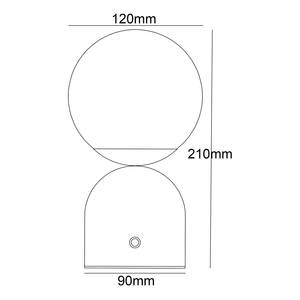 LED-Tischleuchte Julsy Typ B Klarglas / Eisen - 1-flammig