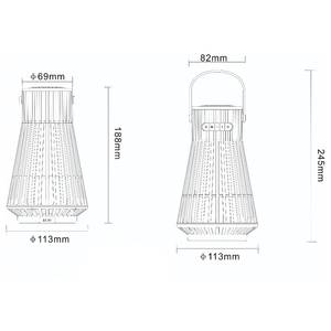 LED-Tischleuchte Cherrie Acrylglas - 1-flammig