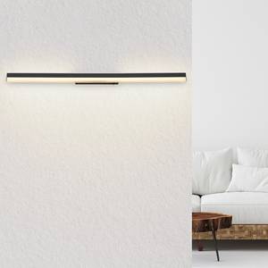 LED-Wandleuchte Sallo Acryl / Aluminium - 1-flammig - Schwarz - Breite: 80 cm