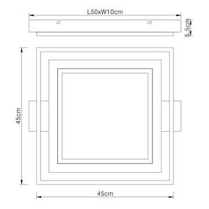 LED-Deckenleuchte Gabaldo Eisen / Acrylglas - 1-flammig