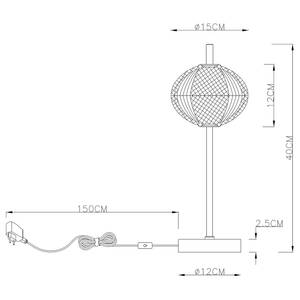 LED-Tischleuchte Aida Acrylglas / Eisen - 1-flammig