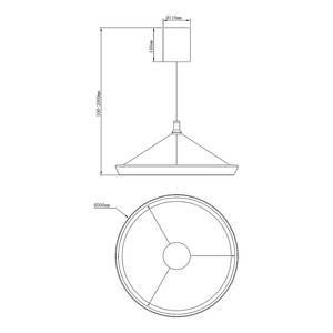 LED-Pendelleuchte Ferra Typ A Aluminium / Silikon - 1-flammig