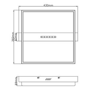 LED-Deckenleuchte Luffy Aluminium / Acrylglas - 1-flammig