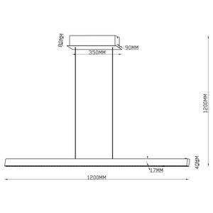 LED-Pendelleuchte Dentsy Typ D Aluminium / Eisen - 1-flammig