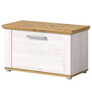 Garderobenbank Damflos Holz - Weiß - Holzwerkstoff - 80 x 47 x 39 cm