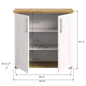 Schuhkommode Damflos Typ A Holz - Weiß - Holzwerkstoff - 95 x 92 x 39 cm