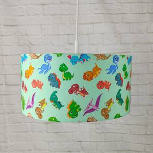 Hanglamp Dinos textielmix - mintgroen - 1 lichtbron