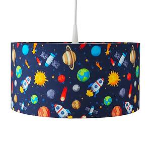 Lampada a sospensione Weltall Tessuto misto - Blu scuro - 1 punto luce