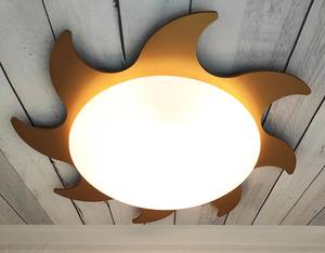 Lampada da soffitto Sole Materiale plastico - Oro - 1 punto luce