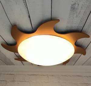 Lampada da soffitto Sole Materiale plastico - Oro - 1 punto luce