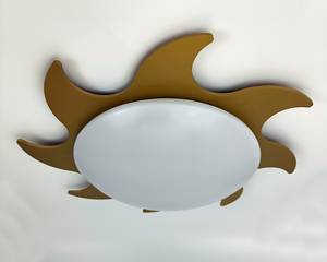 Lampada da soffitto Sole Materiale plastico - Oro - 1 punto luce