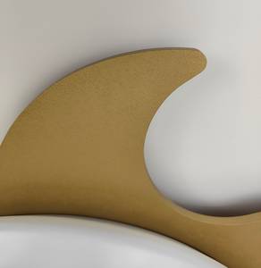 Lampada da soffitto Sole Materiale plastico - Oro - 1 punto luce