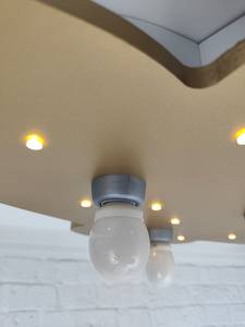 Lampada da soffitto Nuvola Materiale plastico - Oro - 5 punto luce