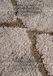 Hochflorteppich Perrotin Polyester - Beige - 120 x 170 cm