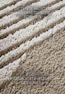 Hochflorteppich Bartoux Polyester - Beige - 80 x 120 cm