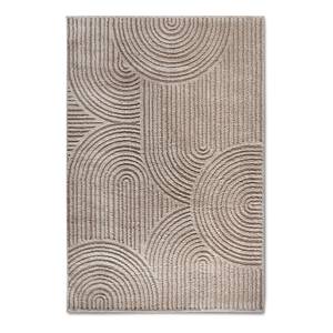 Hochflorteppich Chappe Polyester - Beige - 120 x 170 cm