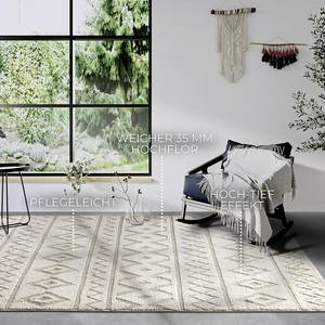 Hochflorteppich Itinerance Polyester - Beige - 200 x 280 cm