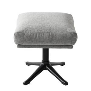 Pouf GARBO con base a stella Tessuto Saia: grigio chiaro - Nero