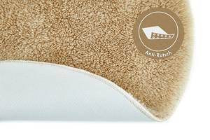 Badematte Florida rund recyceltes Polyester - Taupe