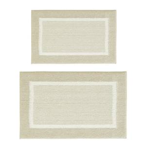 Badematte Maui 2er-Set Kombination A recyceltes Polyester - Beige