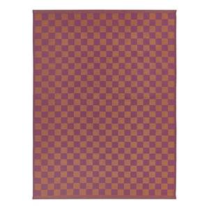 Set di 3 canovacci CHECKER STYLE Cotone - Viola