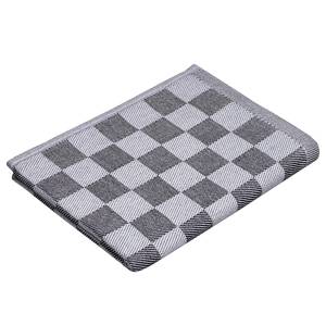 Theedoek CHECKER STYLE set van 3 katoen - Antraciet