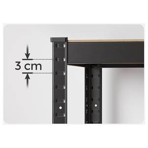 Schwerlastregal Hastal 160 cm Stahl - Hellbraun