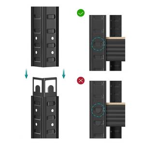 Schwerlastregal Hastal 180 cm Stahl - Schwarz - 2er Set