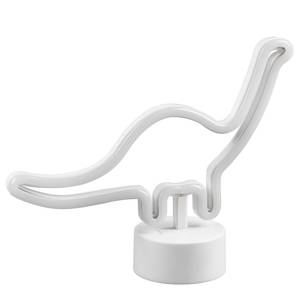 LED-Tischleuchte Bronto Blanc - Matière plastique - 27 x 21 x 9 cm