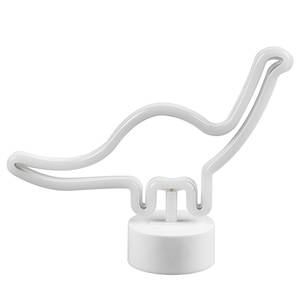 LED-Tischleuchte Bronto Blanc - Matière plastique - 27 x 21 x 9 cm