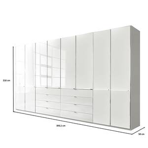 Drehtürenschrank Shanghai 2 Weiß - 393 x 216 cm