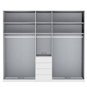 Drehtürenschrank Shanghai 2 Sandgrau / Havanna - 246 x 216 cm