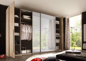 Armadio Mianok 270 cm con specchio Effetto rovere