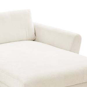 Ecksofa Morranos Chenille Rubia: Creme - Longchair davorstehend rechts - 4 Kissen