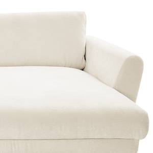 Ecksofa Morranos Chenille Rubia: Creme - Longchair davorstehend rechts - 4 Kissen