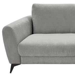 Ecksofa Morranos Chenille Rubia: Grau - Longchair davorstehend rechts - 4 Kissen