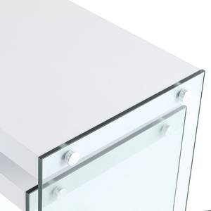 Beistelltisch Elemantary 100 2er-Set Gehärtetes Glas - Weiß