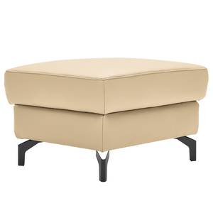 Gestoffeerde hocker Cartillon Leer Mabel: Beige