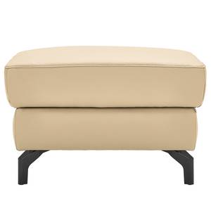 Gestoffeerde hocker Cartillon Leer Mabel: Beige