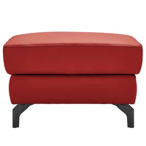 Gestoffeerde hocker Cartillon Leer Mabel: Rood